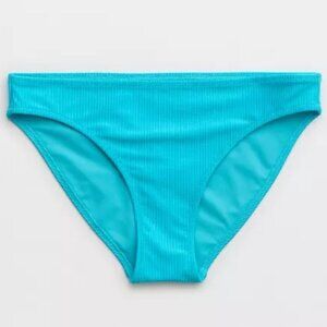 Aerie Shine Rib Full Coverage Bikini Bottom | Size M | Color: Barbados
